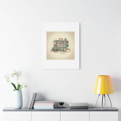 Pack Your Dreams Canvas | Retro Travel Postcard, Wanderlust Passport Stamp Art
