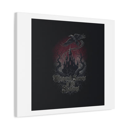 Whispered Secrets of the Shadows Castle Wall Art, Matte Canvas | Gothic Medieval Decor