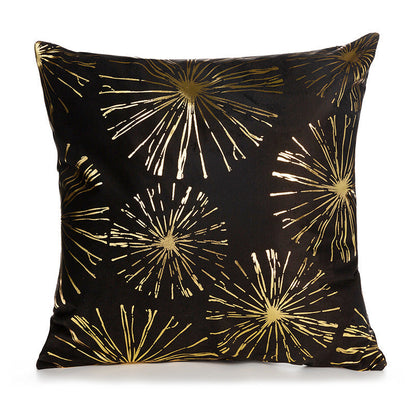 Sofa cushion cover bronzing waist pillowcase