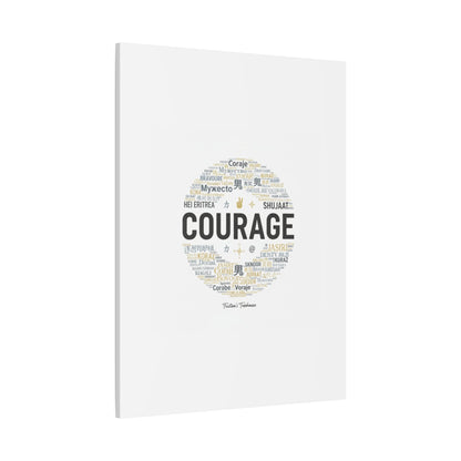 Courage Word Cloud Canvas | Fresh-Start Minimalism art print