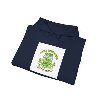 Pickle Enthusiast Crest Hoodie | brine design, pickle lover apparel