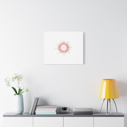 Tiny Heart Confetti Canvas | Matte Stretched Wall Art