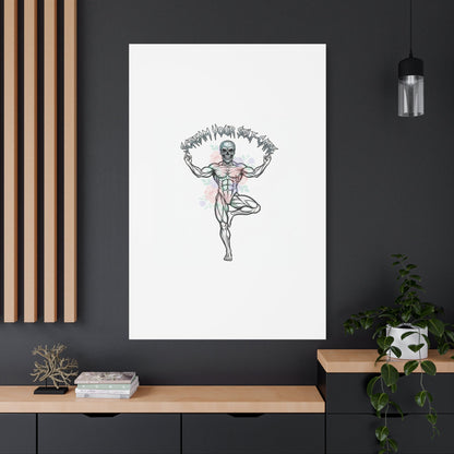 Scream Your Self-Care Canvas | Heavy Metal Wellness, Gothic Wellness Quote