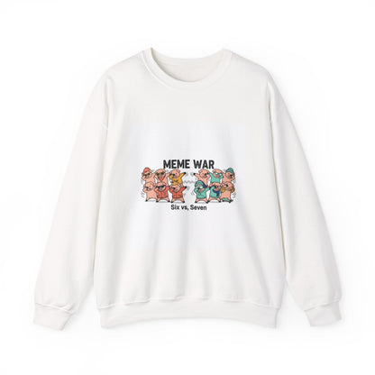 Meme War Graphic Sweatshirt, Disco Florals Retro Paisley