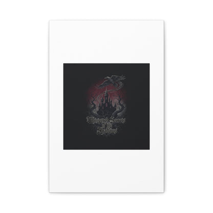 Whispered Secrets of the Shadows Castle Wall Art, Matte Canvas | Gothic Medieval Decor