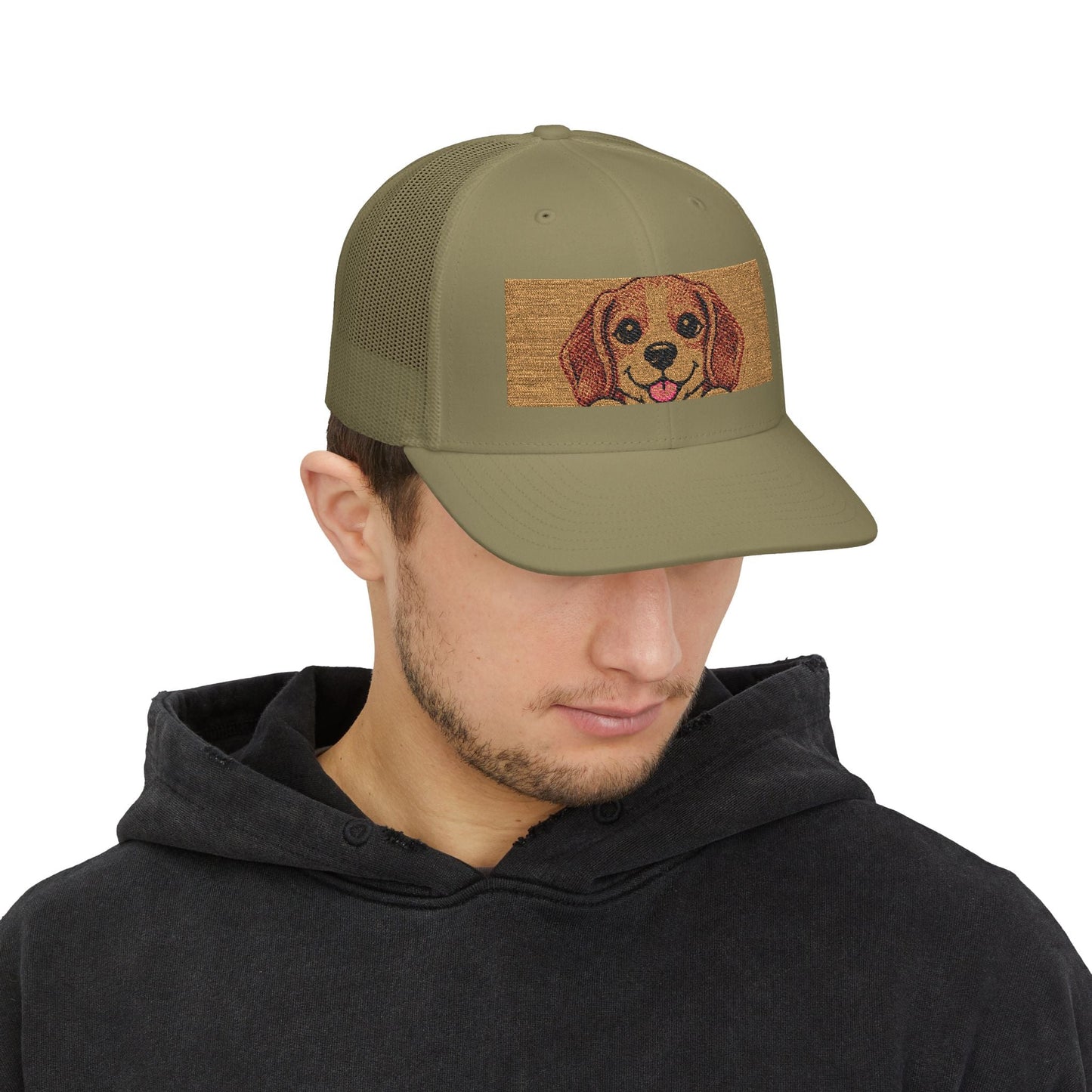 Golden Dog Meme Embroidered Trucker Hat