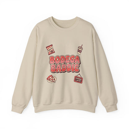 Bodega Baddie Crewneck Sweatshirt | NYC, Spanglish, Y2K Deli Sign