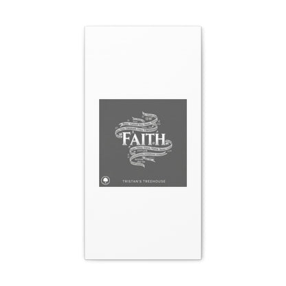 handwritten faith ribbon Canvas | sketch aesthetic, doodle design