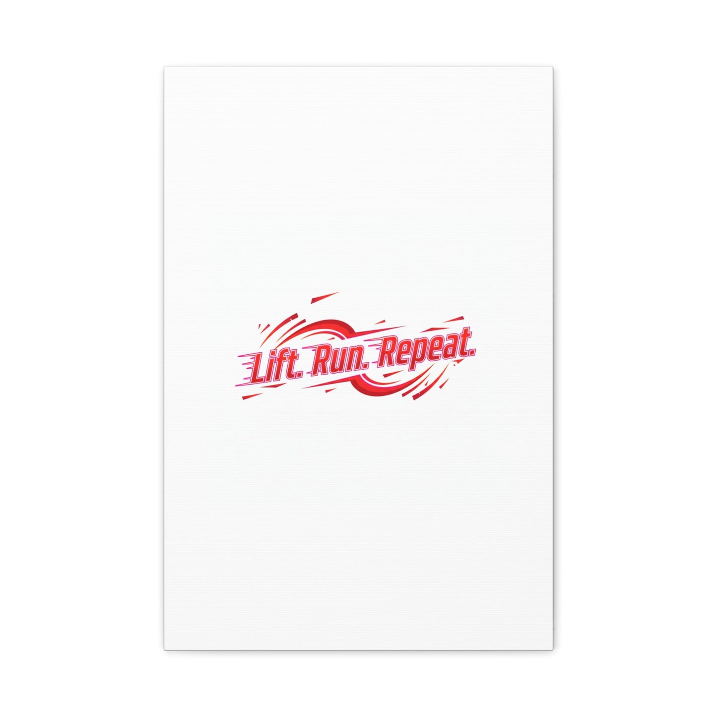 Lift Run Repeat Canvas | Fitness Wall Art, Gym Motivation