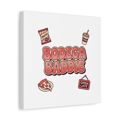 Bodega Baddie Matte Canvas, Stretched | NYC Y2K Corner Store Vibes