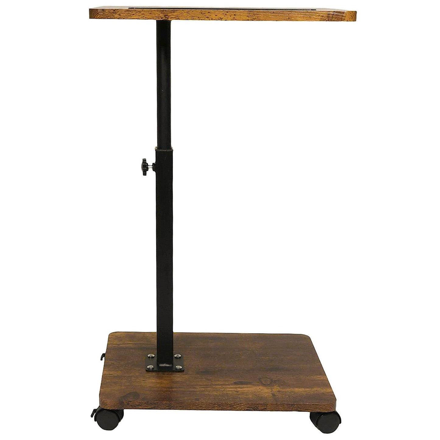 Adjustable Roller Movable Wood Table With Groove For Ipad F360 Rotating Tabletop Mobile Stand Home Office Tray Standing Rolling