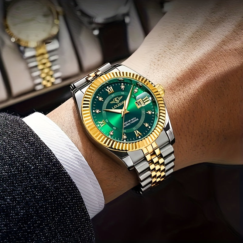 Men's High-end Watch Trend Fashion Business Calendar Luminous Quartz Watch