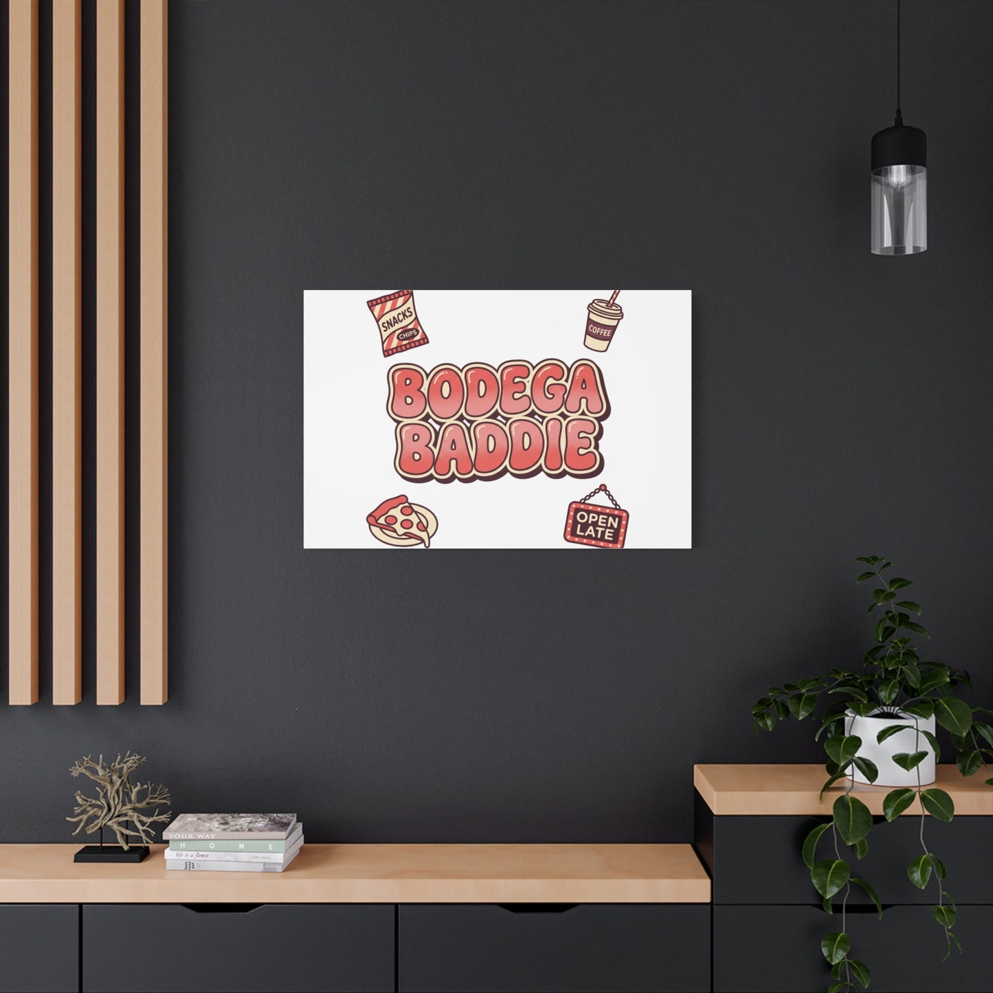 Bodega Baddie Matte Canvas, Stretched | NYC Y2K Corner Store Vibes