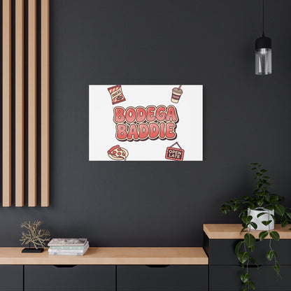 Bodega Baddie Matte Canvas, Stretched | NYC Y2K Corner Store Vibes