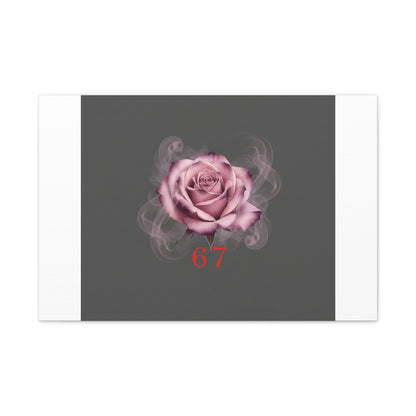 6 7 Valentine's Canvas | Viral Gothic Rose Wall Art | 6 7 Meaning Dark Romance