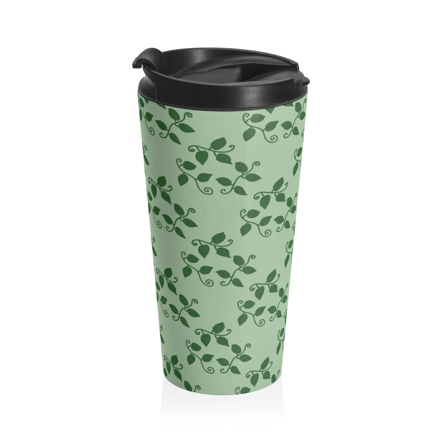 Pothos Pattern 15 oz Vacuum Insulated Stainless Steel Travel Tumbler