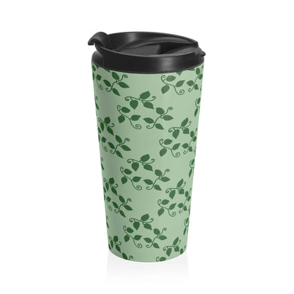 Pothos Pattern 15 oz Vacuum Insulated Stainless Steel Travel Tumbler