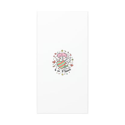 Weird Cupid heart illustration Canvas | Weird Valentine, quirky chaotic love