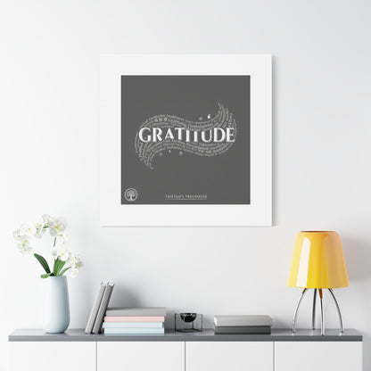 Gratitude Wall Art Matte Canvas | Tiny Treats, sweet uplifting print