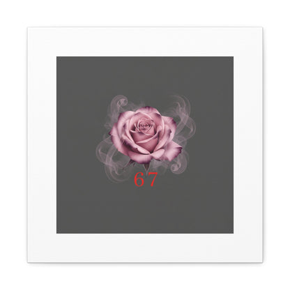 6 7 Valentine's Canvas | Viral Gothic Rose Wall Art | 6 7 Meaning Dark Romance