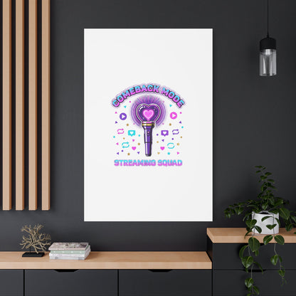 Comeback Mode Lightstick Canvas | K-pop Comeback, Streaming Squad