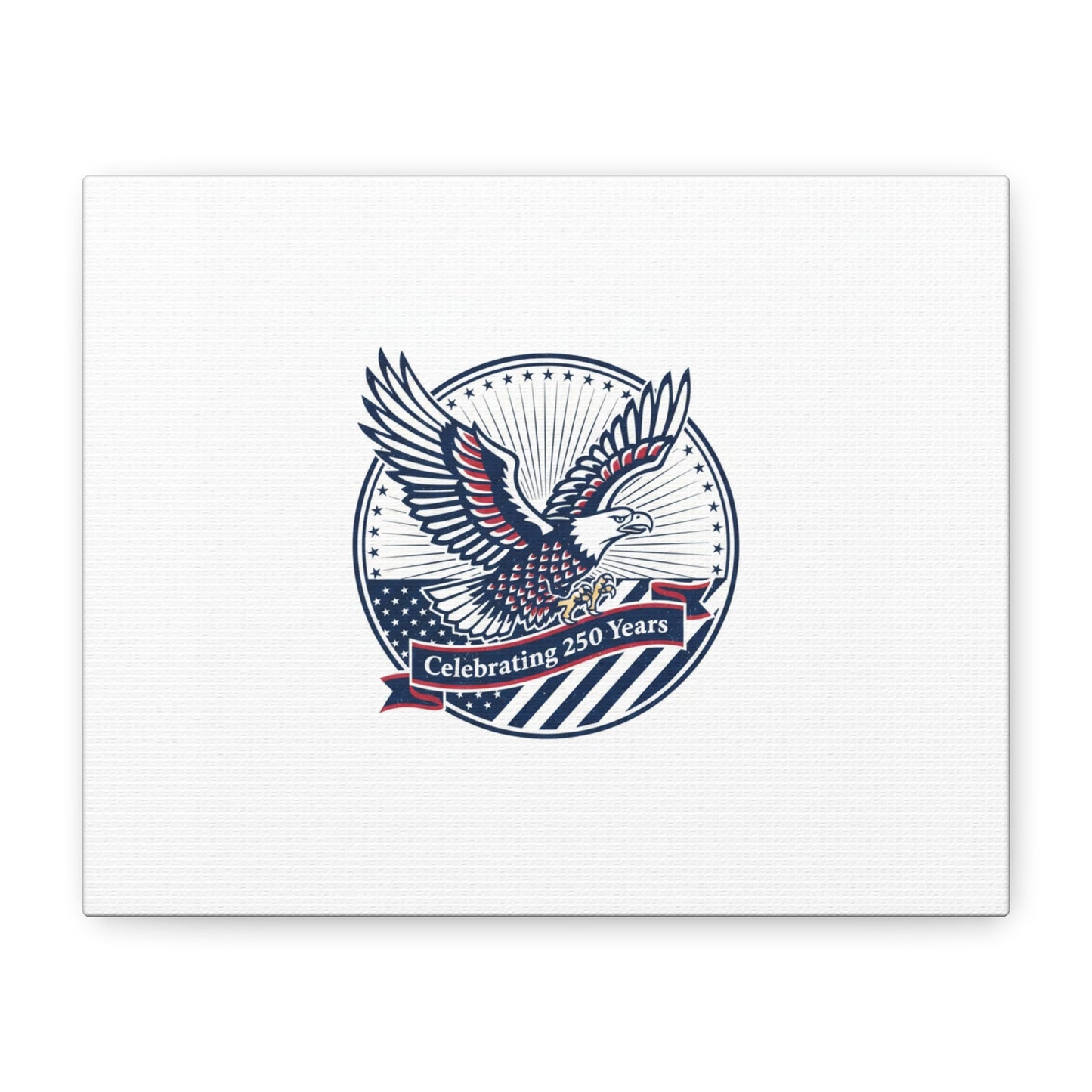 250th Anniversary Eagle Emblem Canvas | Semiquincentennial Americana