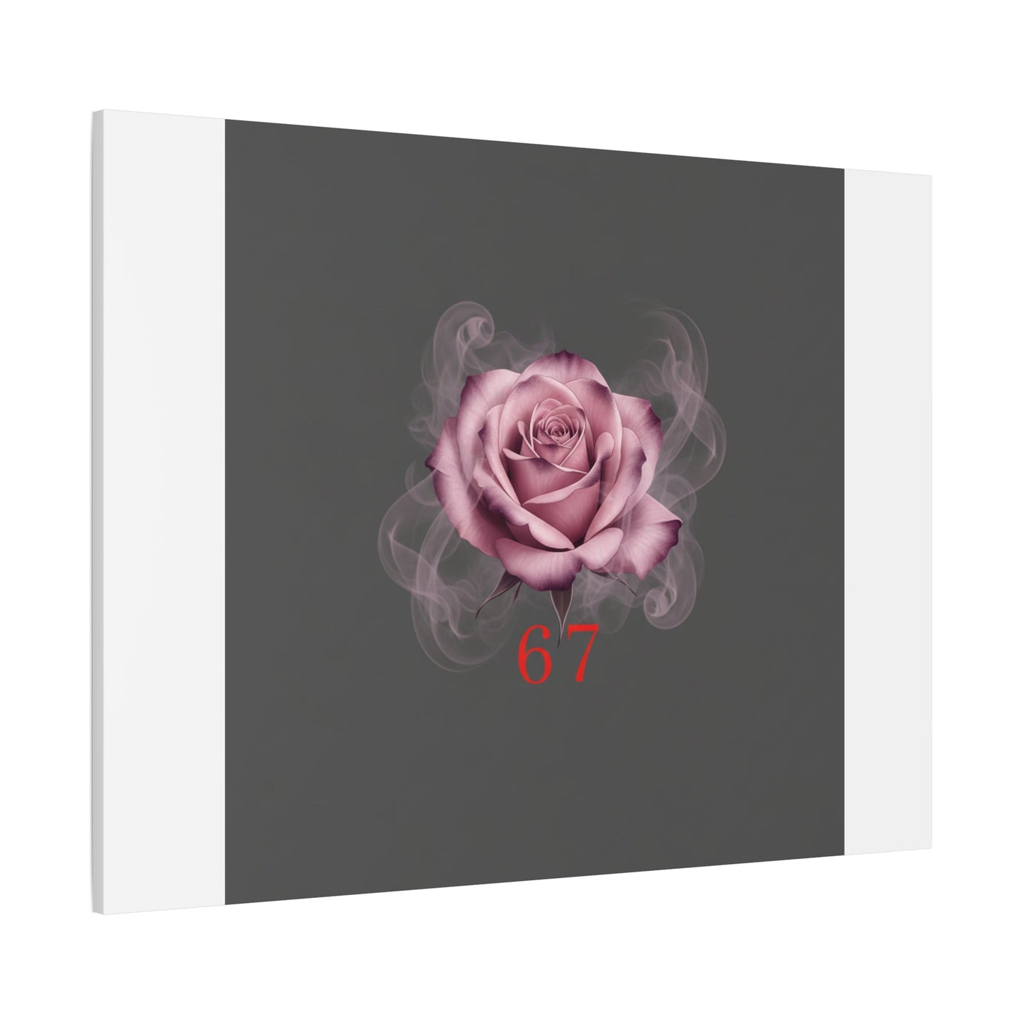 6 7 Valentine's Canvas | Viral Gothic Rose Wall Art | 6 7 Meaning Dark Romance