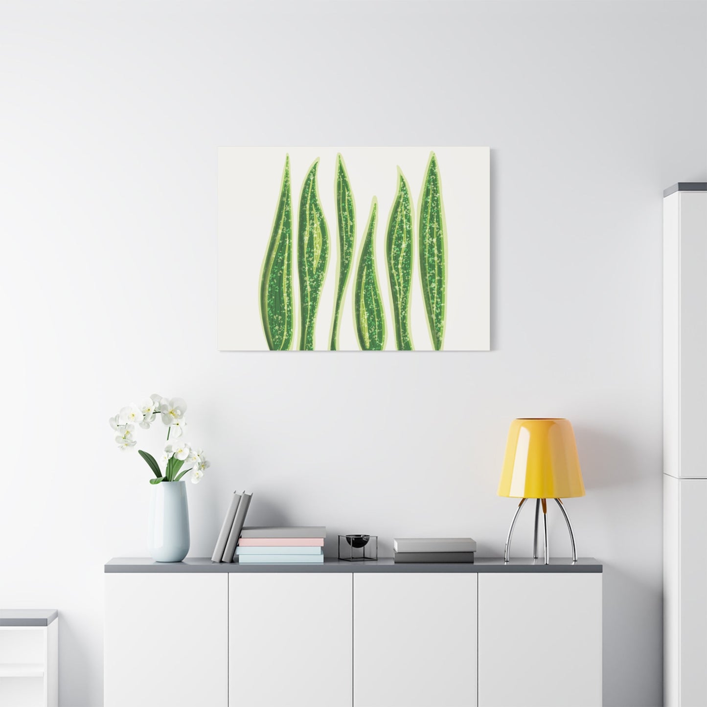 Snake Plant Canvas Print – Botanical Wall Art