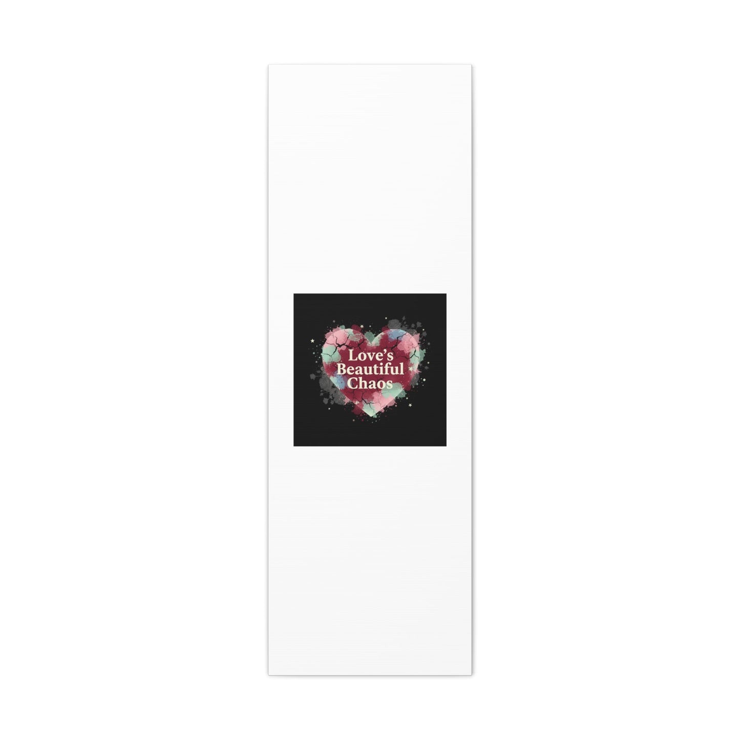 Love's Beautiful Chaos Canvas Print | Soft Grunge Hearts, Distressed Heart Art