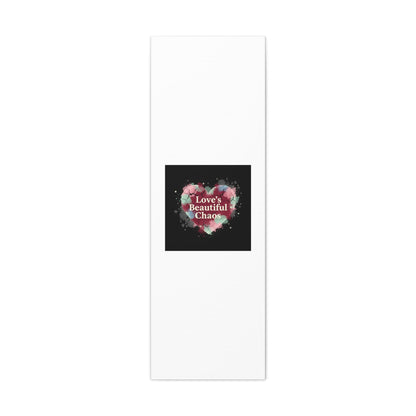 Love's Beautiful Chaos Canvas Print | Soft Grunge Hearts, Distressed Heart Art
