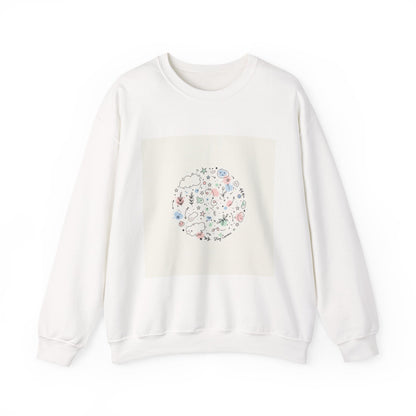 Hand-Drawn Doodle Circle Sweatshirt | line drawing, sketch pattern