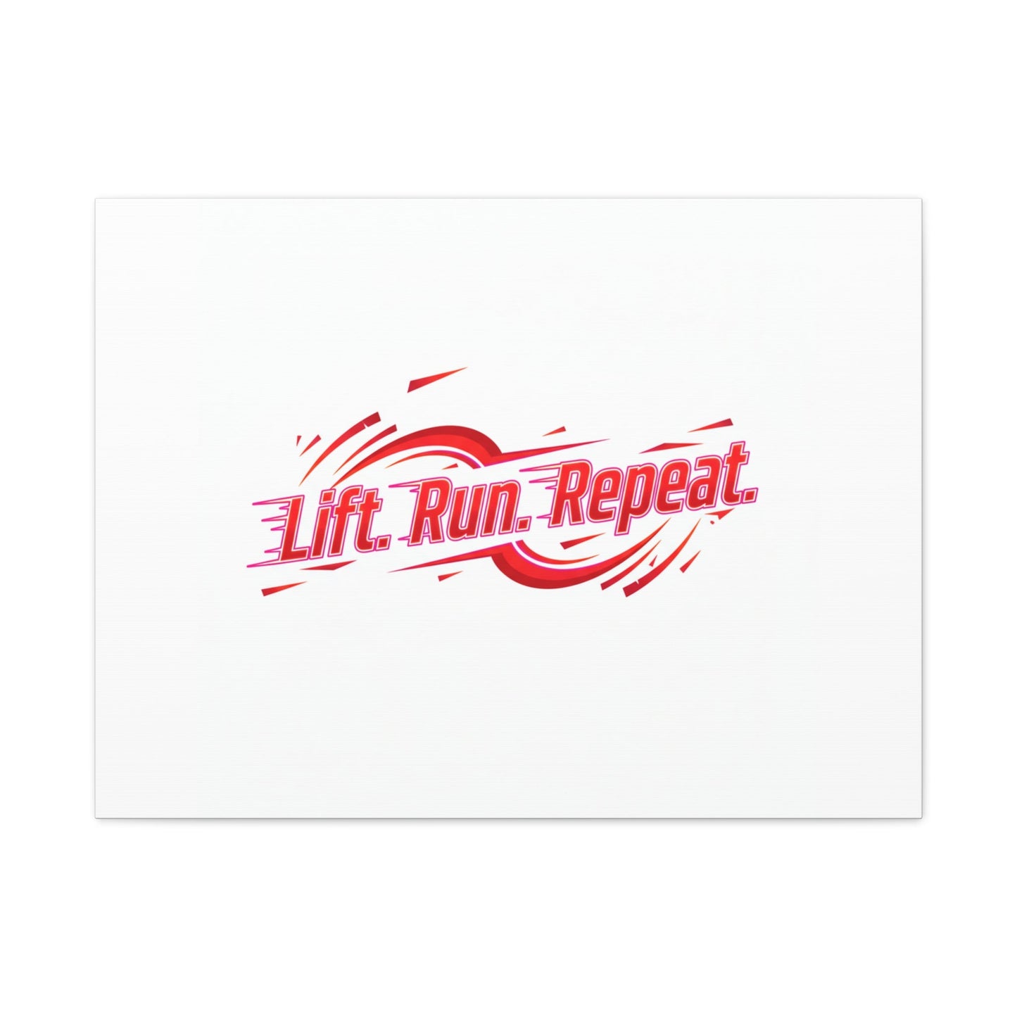 Lift Run Repeat Canvas | Fitness Wall Art, Gym Motivation