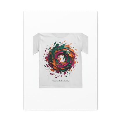 Painterly Abstract Floral Swirl Canvas | Matte Stretched Canvas