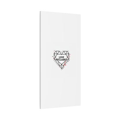Love Reclaimed Canvas | modern heart design, minimalist love icon