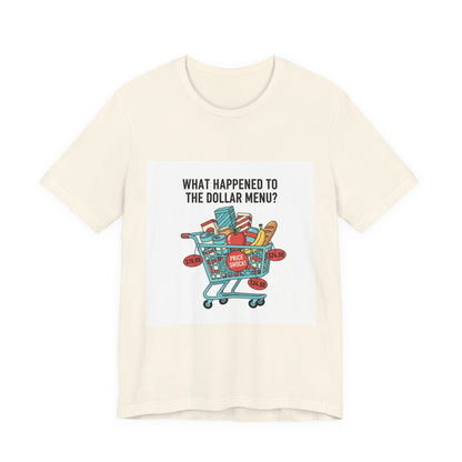 What Happened to the Dollar Menu Tee | grocery prices shirt, budget humor