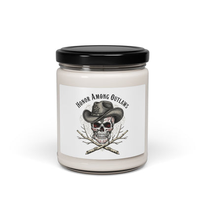 Western skull art candle | Scented Soy Candle, 9oz, Gothic Americana