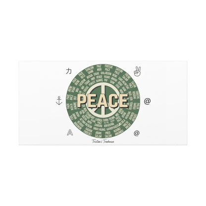 Peace doodle canvas | hand drawn sketch aesthetic, handwritten message
