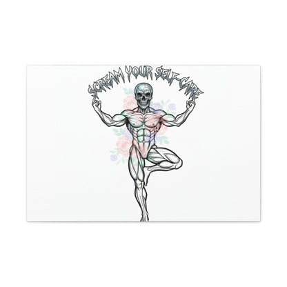 Scream Your Self-Care Canvas | Heavy Metal Wellness, Gothic Wellness Quote