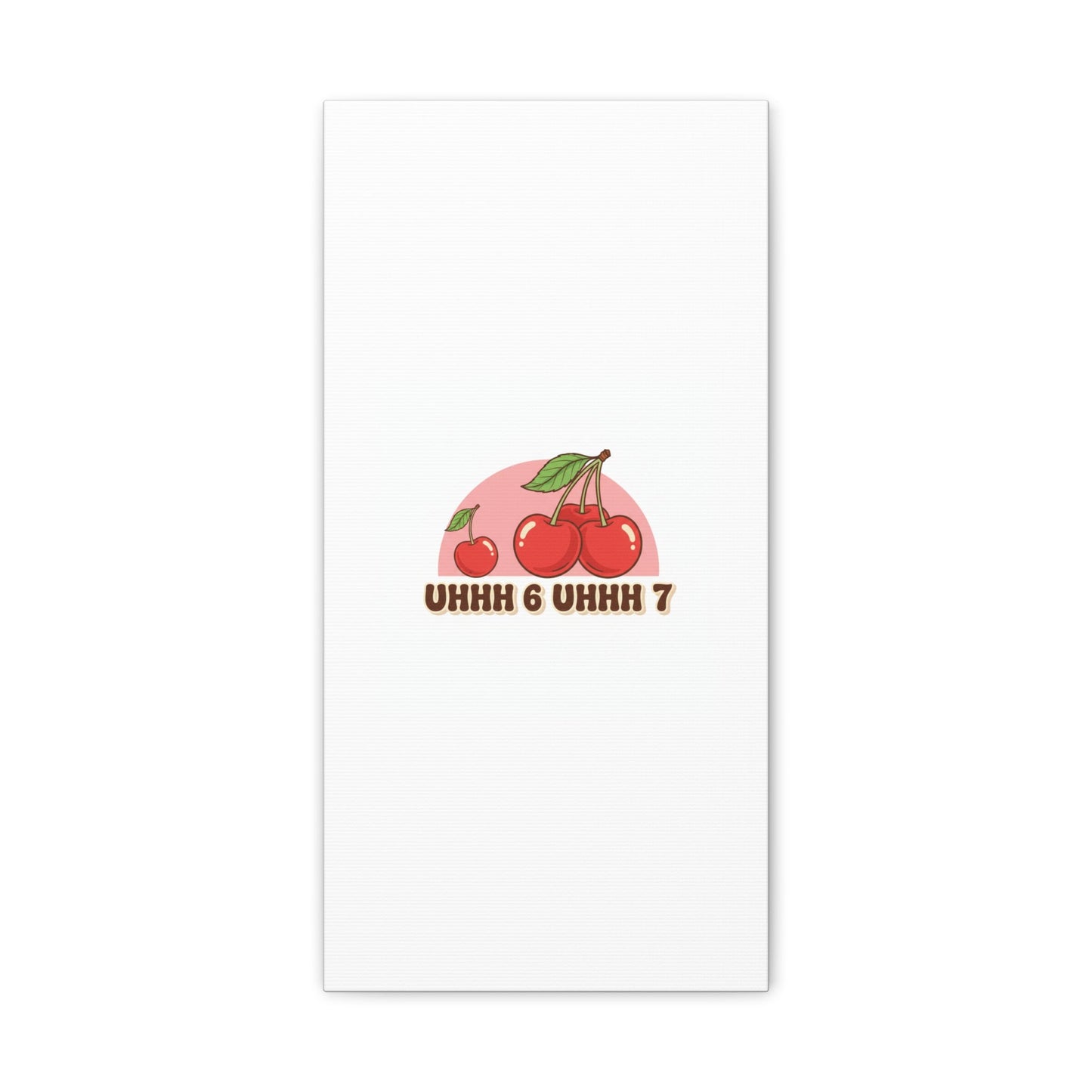 Six Severn Cherry Retro Graphic Canvas | kawaii fruit print, vintage cherry design