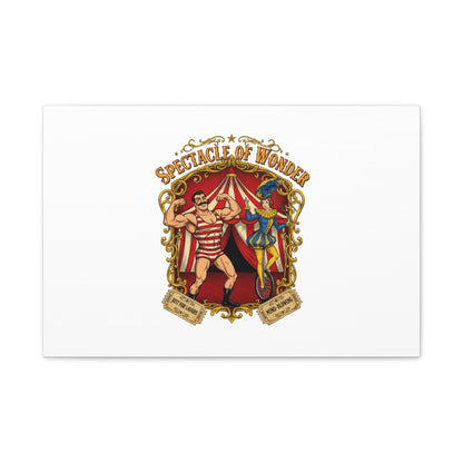 Spectacle of Wonder Circus Art Print, Canvas | Vintage Carnival Design