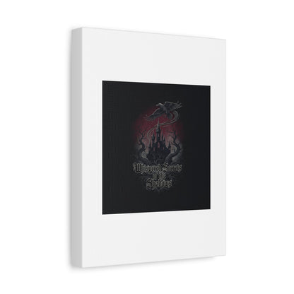 Whispered Secrets of the Shadows Castle Wall Art, Matte Canvas | Gothic Medieval Decor