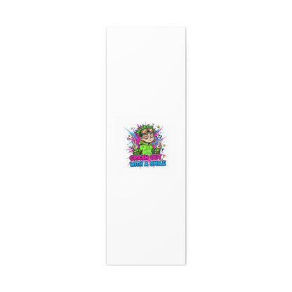 Crash Out With a Smile Canvas Print | Neon Skate Graffiti, Meme Meltdown Art