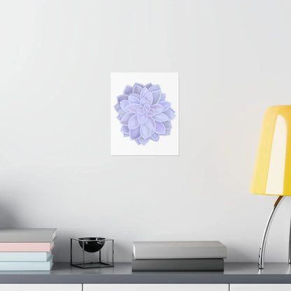 Graptopetalum Murasaki Succulent Botanical Print – Unframed Wall Art