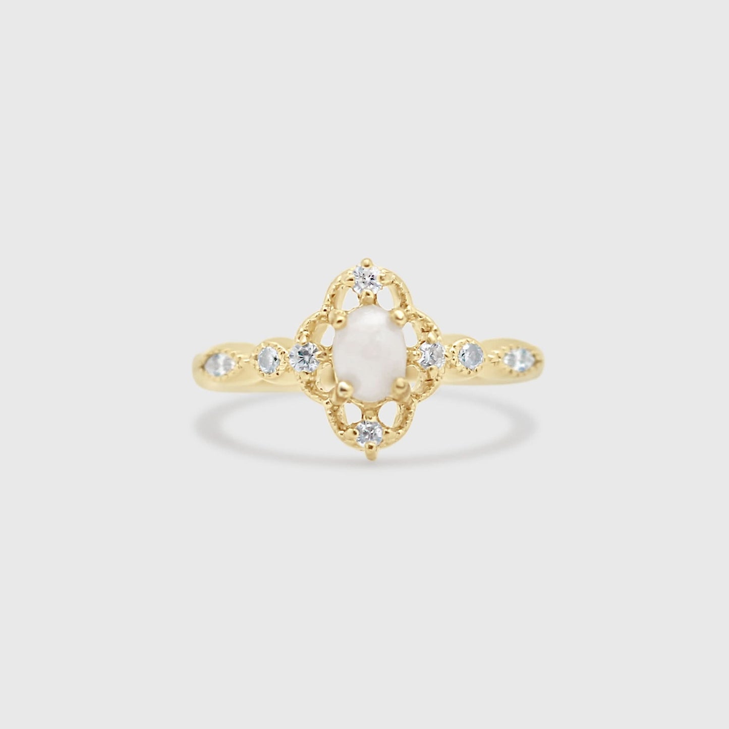 Vintage Lace Oval Ring