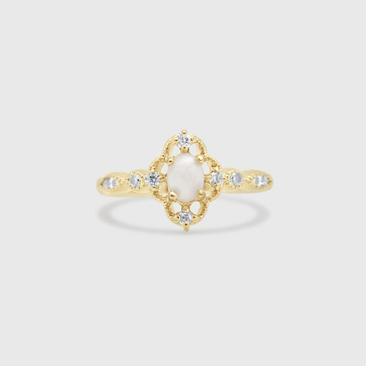 Vintage Lace Oval Ring