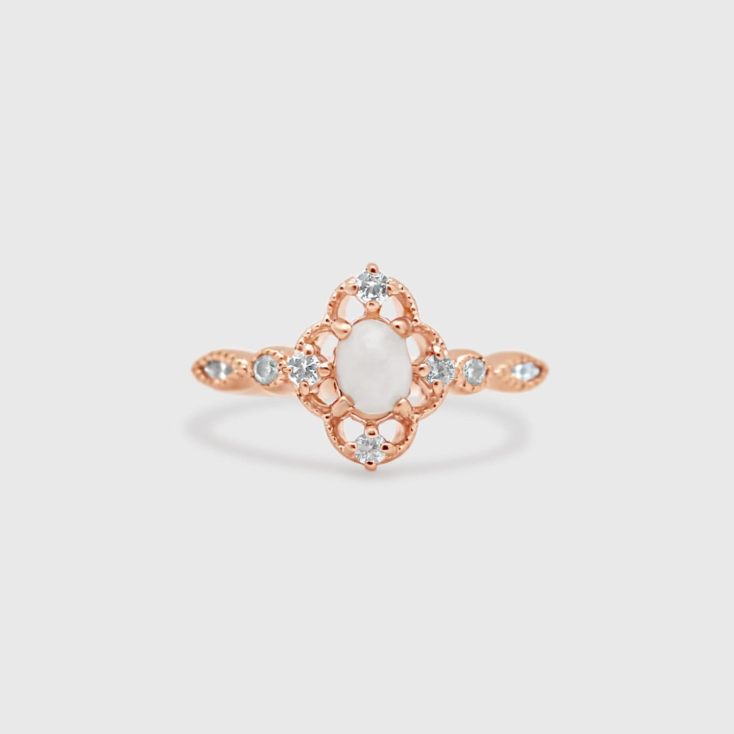 Vintage Lace Oval Ring