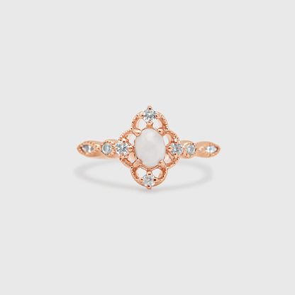 Vintage Lace Oval Ring