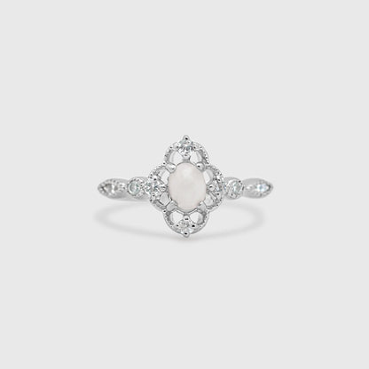 Vintage Lace Oval Ring