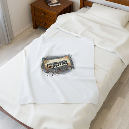 Perfectly Imperfect Cassette Glitch Blanket | Analog Error, VHS Static Nostalgia