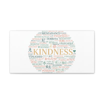 Kindness Word Cloud Canvas | Fresh Start Minimalist Wall Art